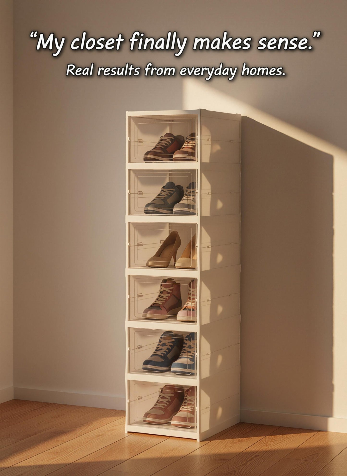 Foldable 6-Tier Shoe Rack